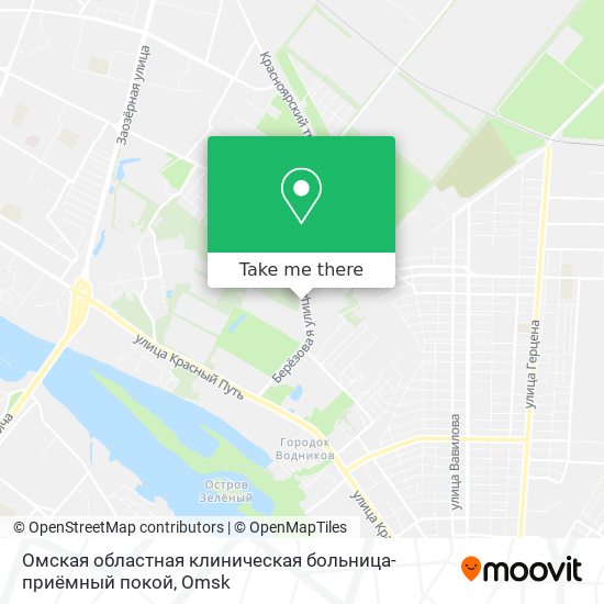 Омская областная клиническая больница-приёмный покой map