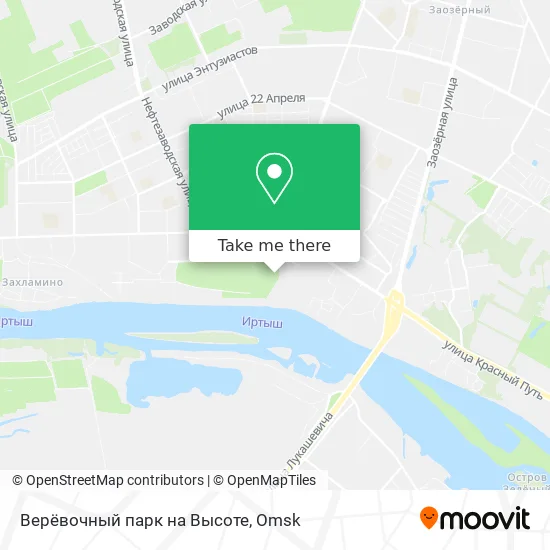 Верёвочный парк на Высоте map