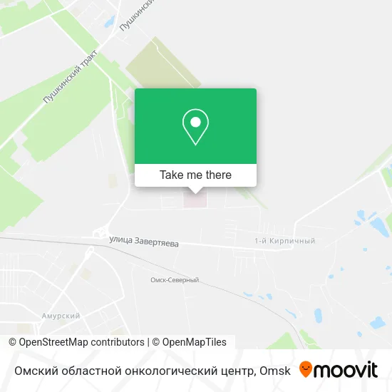 Омский областной онкологический центр map