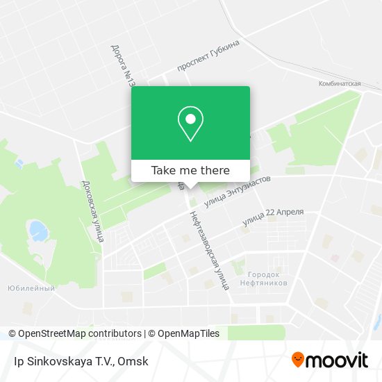 Ip Sinkovskaya T.V. map