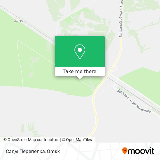 Сады Перепёлка map