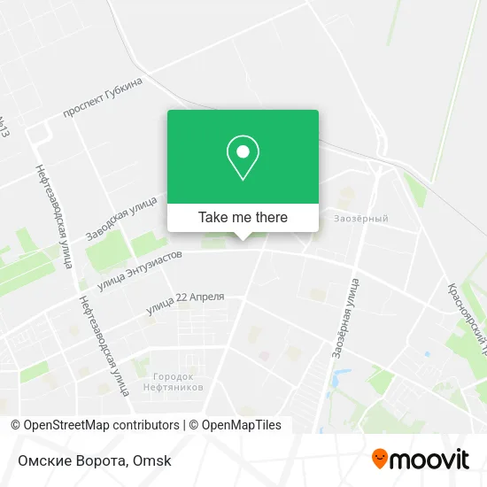 Омские Ворота map