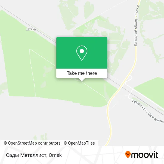 Сады Металлист map