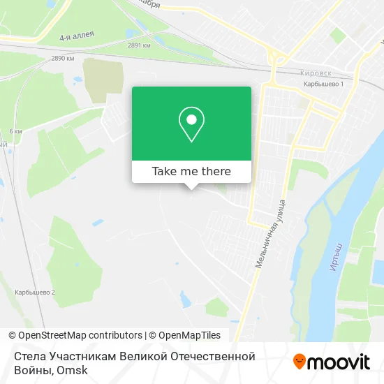 Стела Участникам Великой Отечественной Войны map
