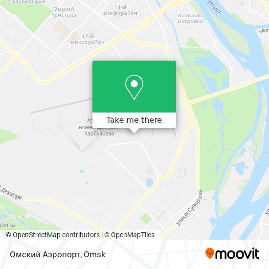 Омский Аэропорт map