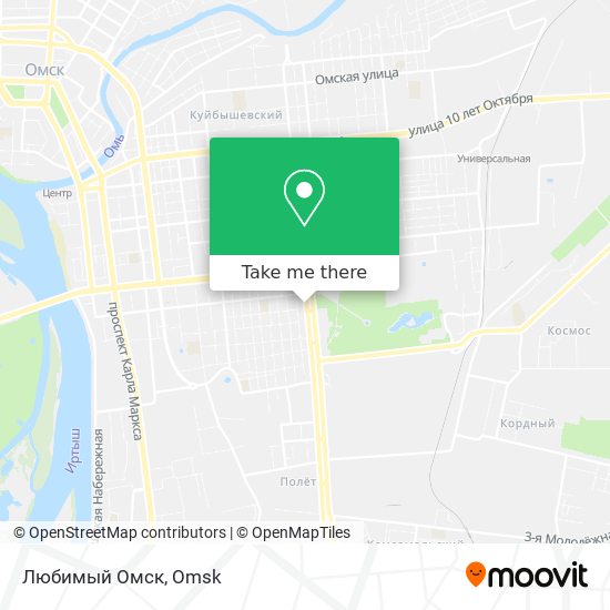 Любимый Омск map