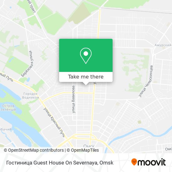 Гостиница Guest House On Severnaya map