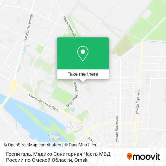 Госпиталь, Медико-Санитарная Часть МВД России по Омской Области map
