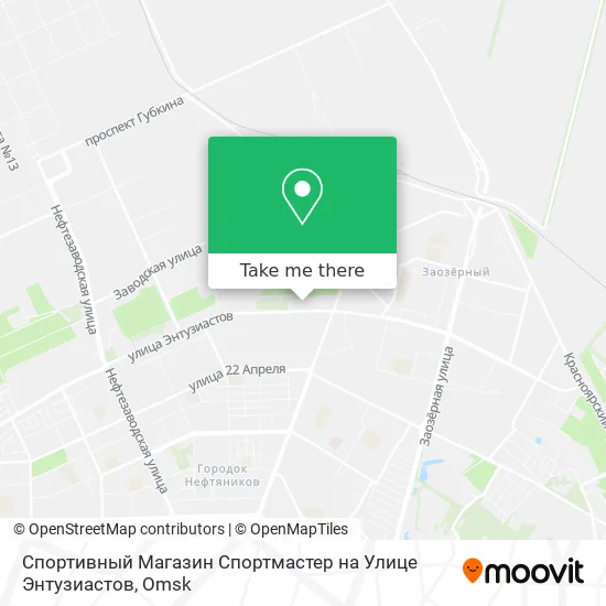 Спортивный Магазин Спортмастер на Улице Энтузиастов map