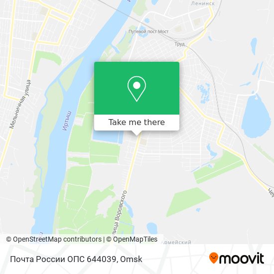 Почта России ОПС 644039 map