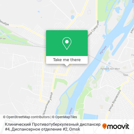 Клинический Противотуберкулезный диспансер #4, Диспансерное отделение #2 map