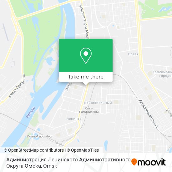 Администрация Ленинского Административного Округа Омска map