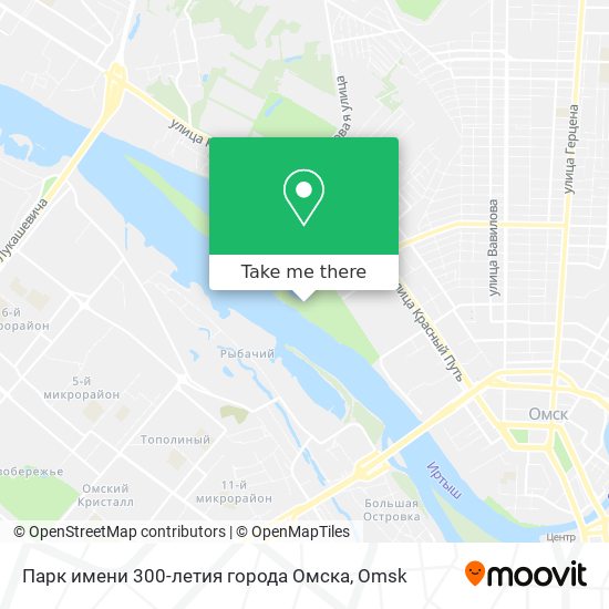 Парк имени 300-летия города Омска map