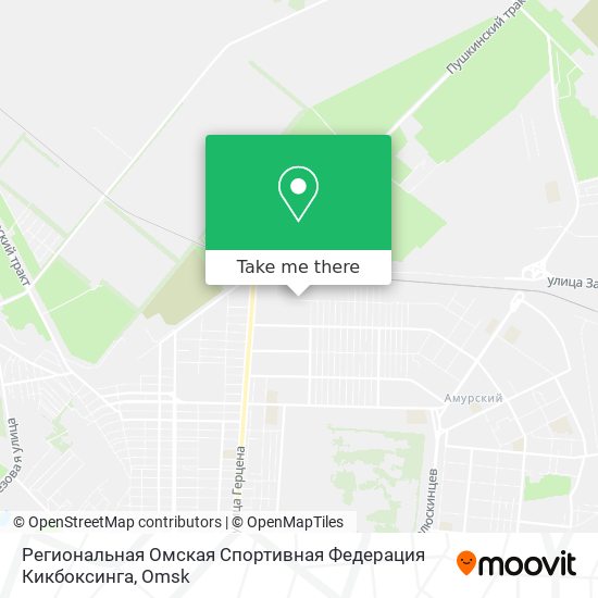 Региональная Омская Спортивная Федерация Кикбоксинга map