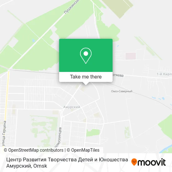 Центр Развития Творчества Детей и Юношества Амурский map