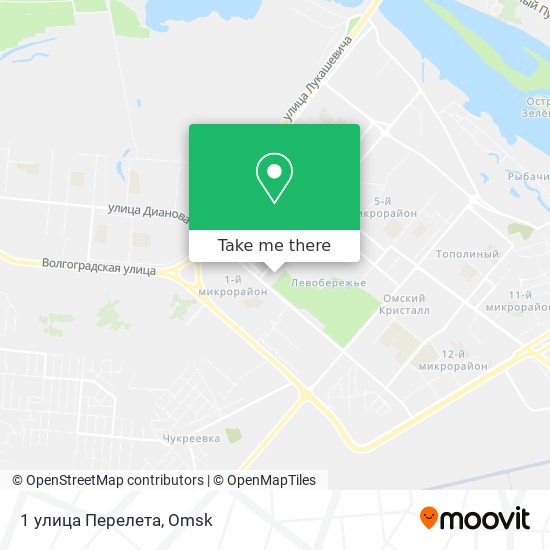 1 улица Перелета map