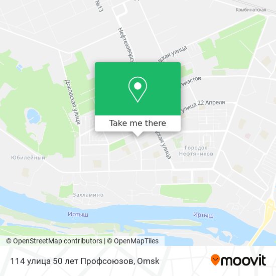 114 улица 50 лет Профсоюзов map
