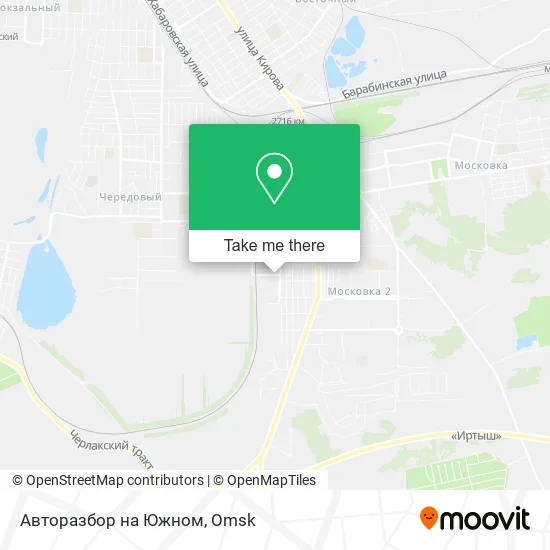 Авторазбор на Южном map