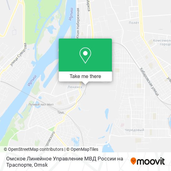 Омское Линейное Управление МВД России на Траспорте map