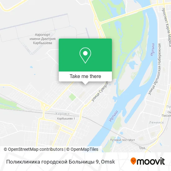 Поликлиника городской Больницы 9 map