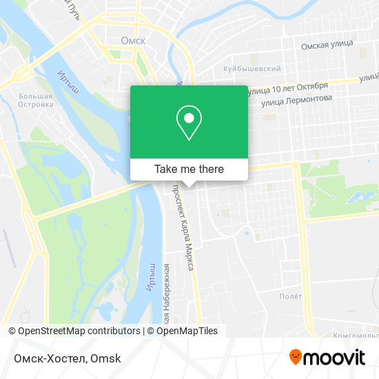Омск-Хостел map