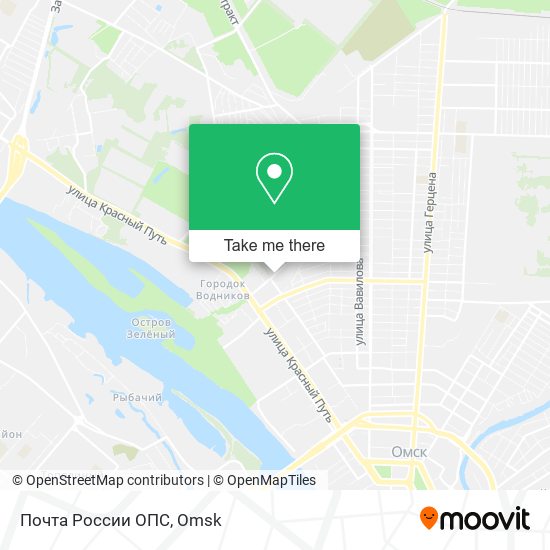 Почта России ОПС map