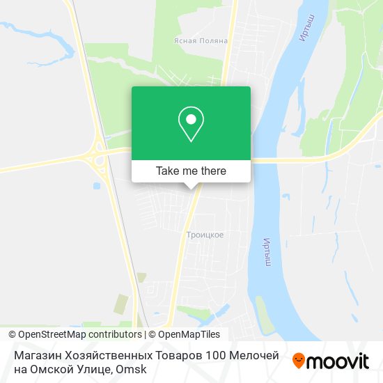 Магазин Хозяйственных Товаров 100 Мелочей на Омской Улице map