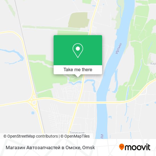 Магазин Автозапчастей в Омске map