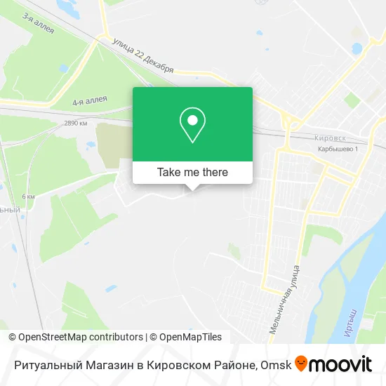 Ритуальный Магазин в Кировском Районе map