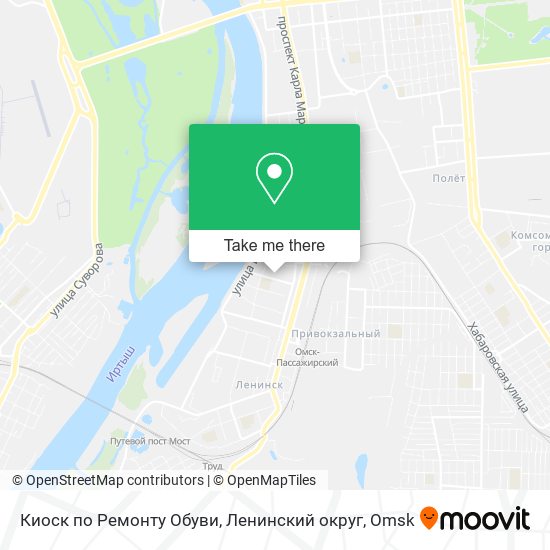 Киоск по Ремонту Обуви, Ленинский округ map