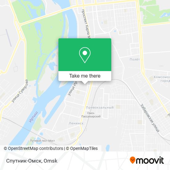 Спутник-Омск map