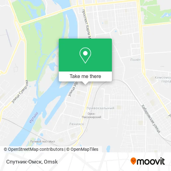 Спутник-Омск map