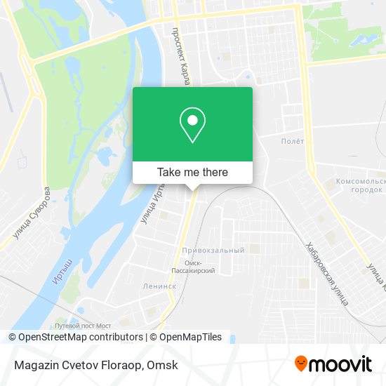 Magazin Cvetov Floraop map