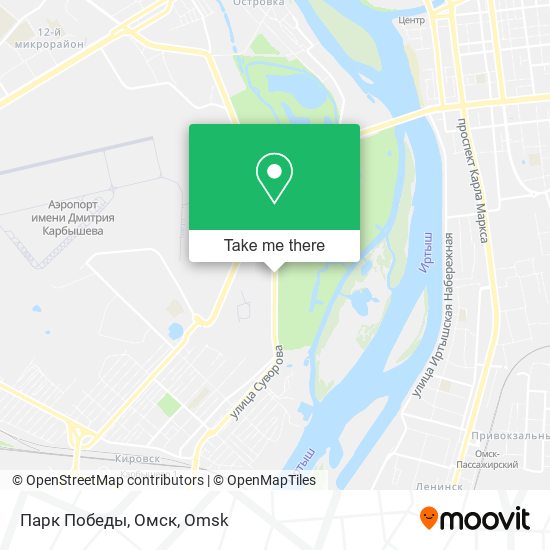 Парк Победы, Омск map