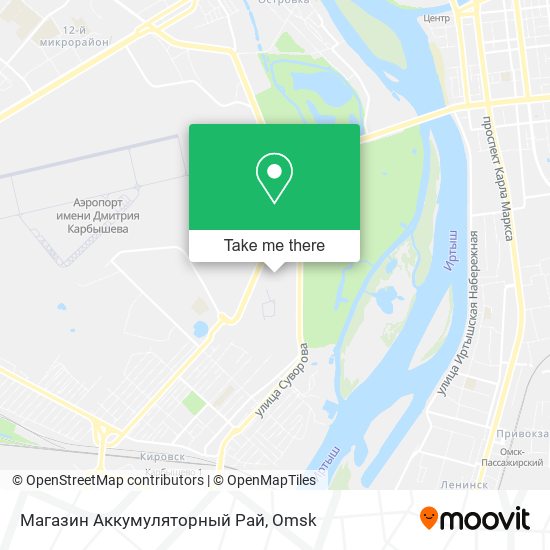 Магазин Аккумуляторный Рай map