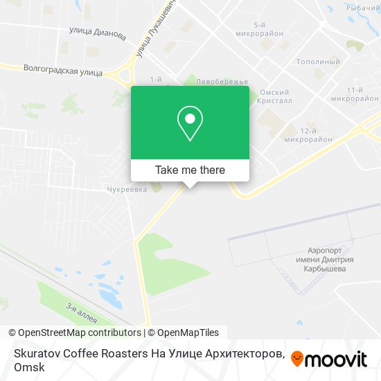 Skuratov Coffee Roasters На Улице Архитекторов map