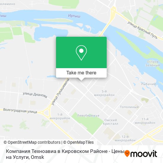 Компания Техноавиа в Кировском Районе - Цены на Услуги map