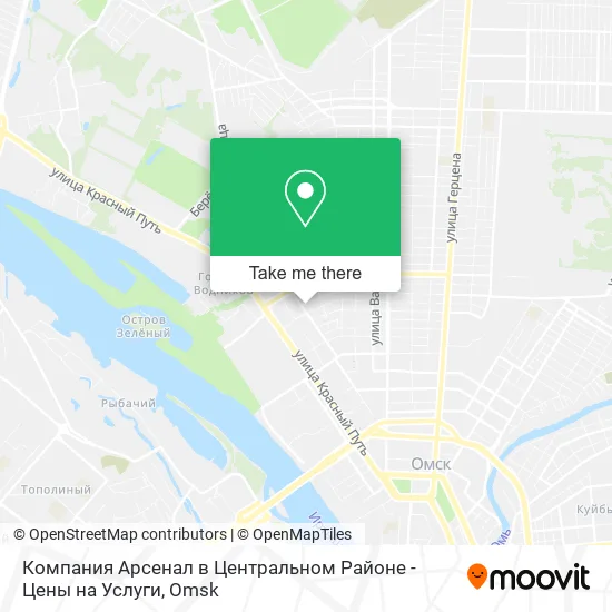 Компания Арсенал в Центральном Районе - Цены на Услуги map
