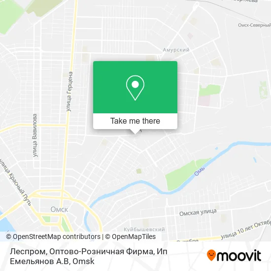 Леспром, Оптово-Розничная Фирма, Ип Емельянов А.В map