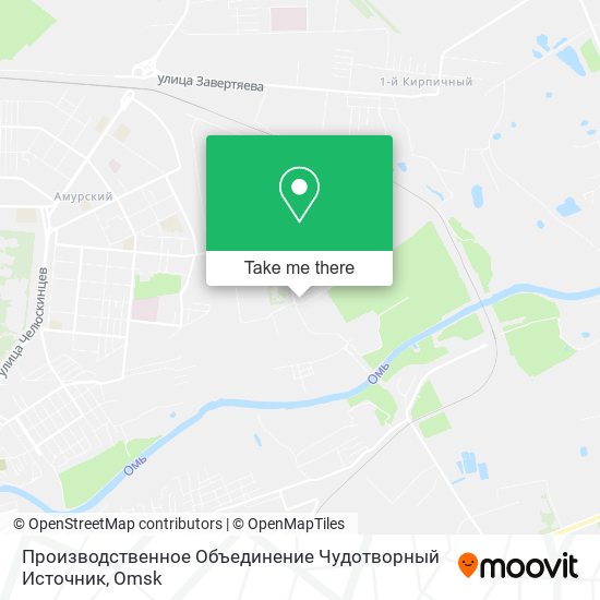 Производственное Объединение Чудотворный Источник map