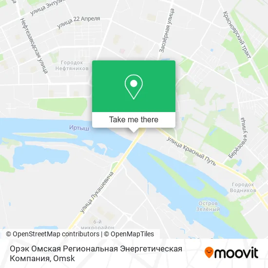 Орэк Омская Региональная Энергетическая Компания map