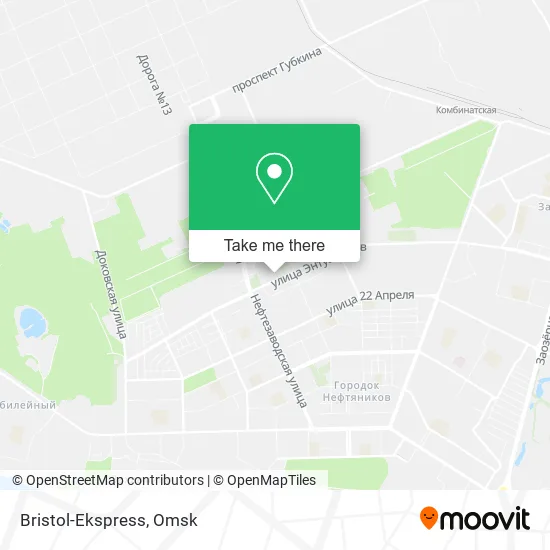 Bristol-Ekspress map