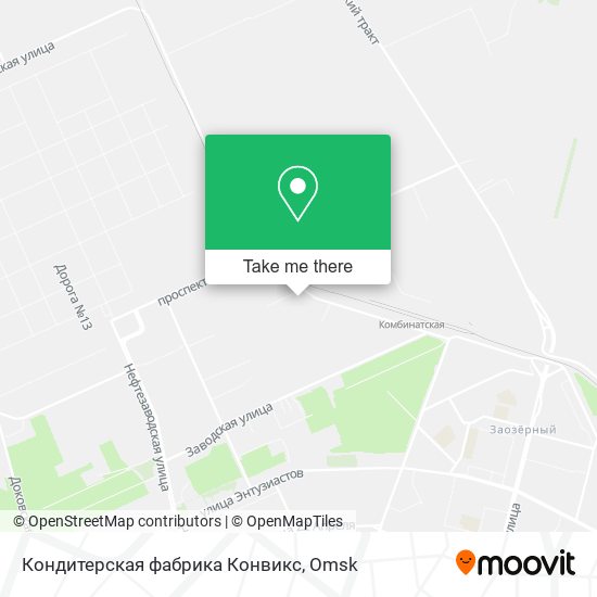 Кондитерская фабрика Конвикс map