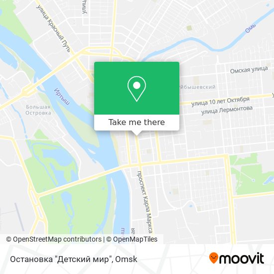 Остановка "Детский мир" map