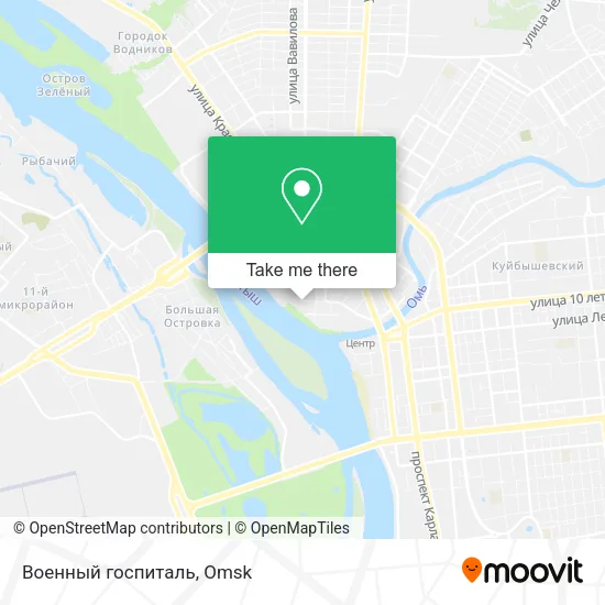 Военный госпиталь map