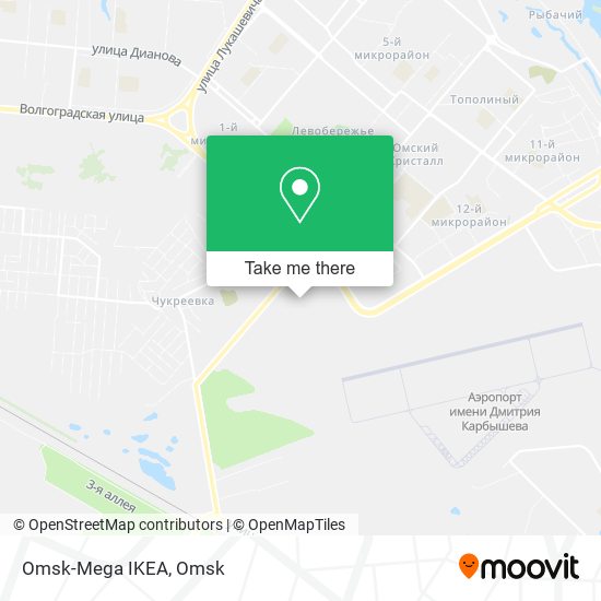 Omsk-Mega IKEA map