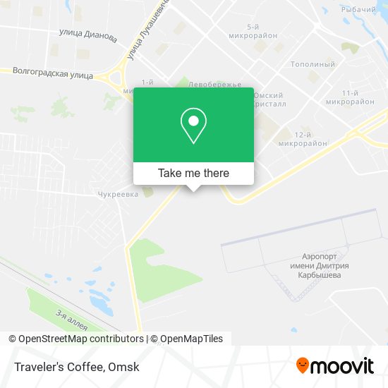 Traveler's Coffee map