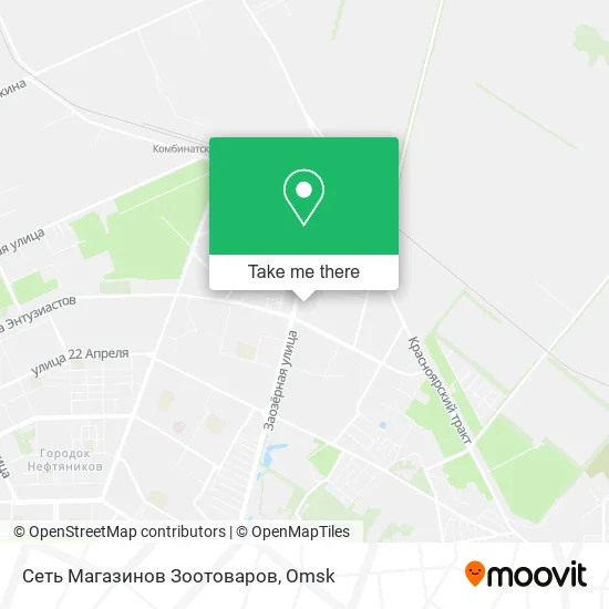 Сеть Магазинов Зоотоваров map
