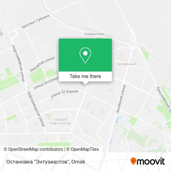Остановка "Энтузиастов" map
