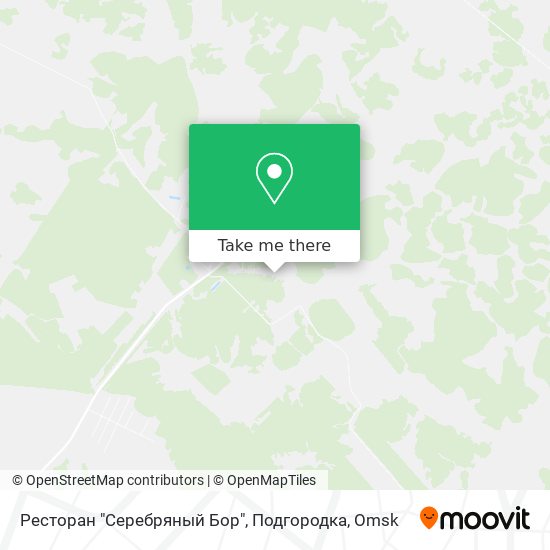 Ресторан "Серебряный Бор", Подгородка map